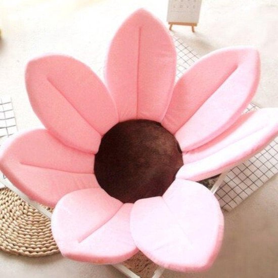 Baby Bad Kussen - Badbloem Zitje - Baby Veilig Baden - Opvouwbare Lotus Vorm - 70 cm - Roze — afbeelding 2