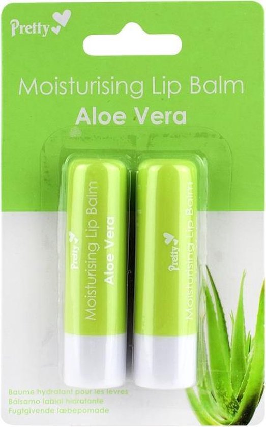 Pretty Moisturising Lip Balm Aloe Vera bol