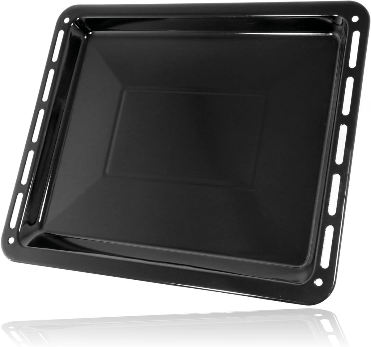 Bakplaat voor braadpan - Oven bakplaat - Koken en bakken - Antiaanbaklaag - 455 x 370 mm - Zwart