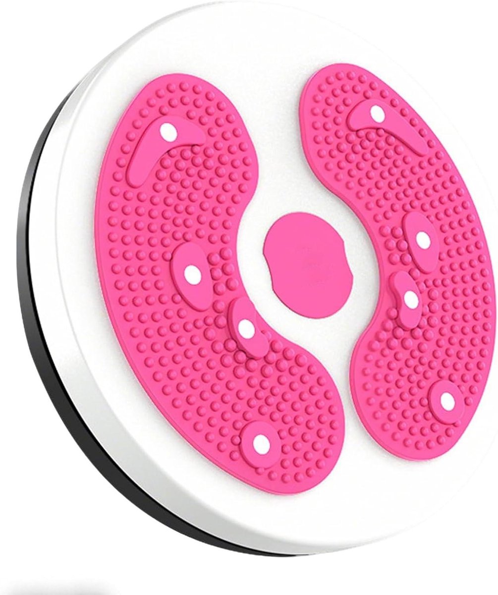 Twist Board - Taille Draaier - Kernkracht Training - Stil Ontwerp - 33 x 33 cm - Roze