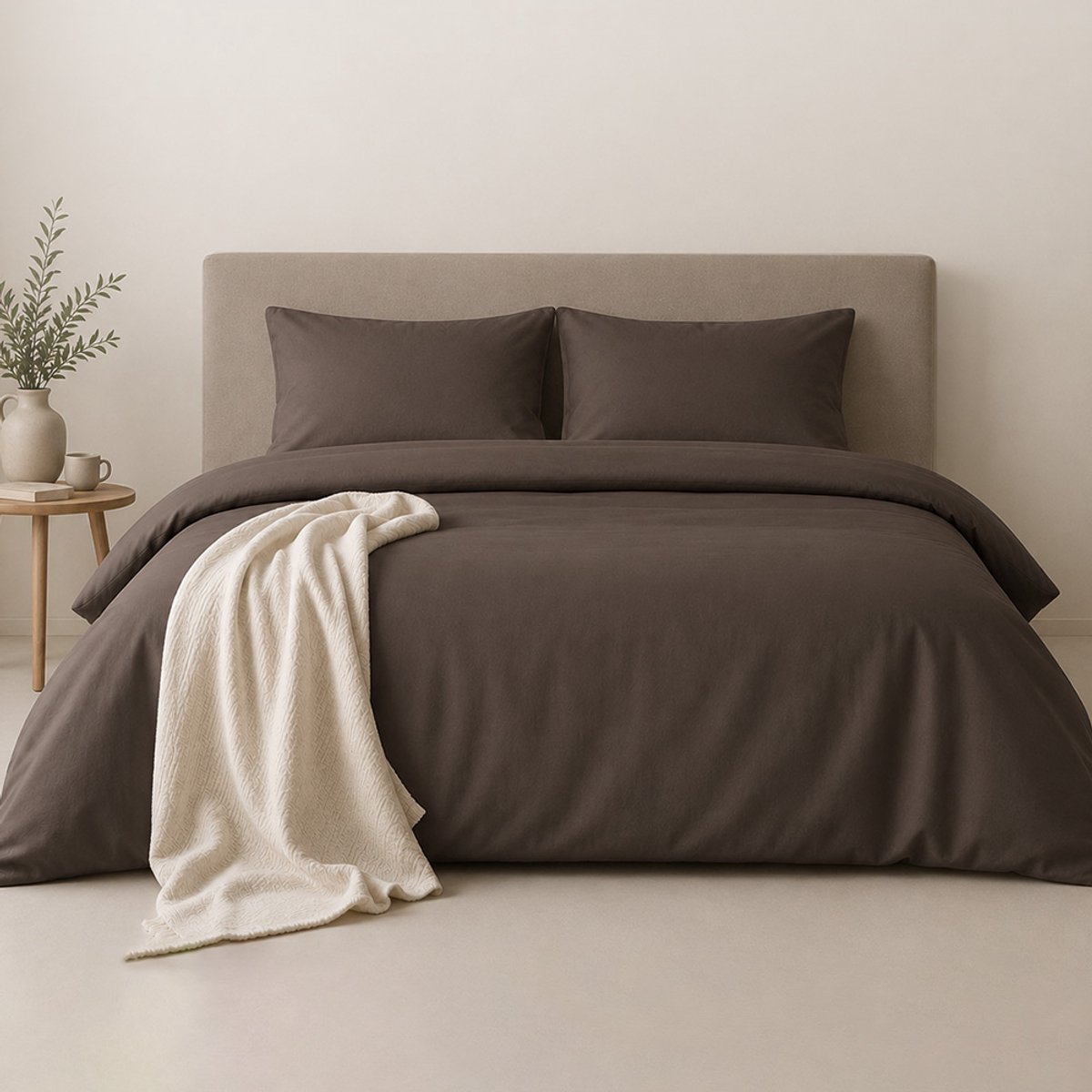 Amstelinen Dekbedovertrek 260x220 – Premium Hotelkwaliteit – TENCEL™ Lyocell Sateen – Moonstone Grey – Extra Breed – Koeler Slapen, Zacht, Ademend & Hypoallergeen | + 2 Kussenslopen