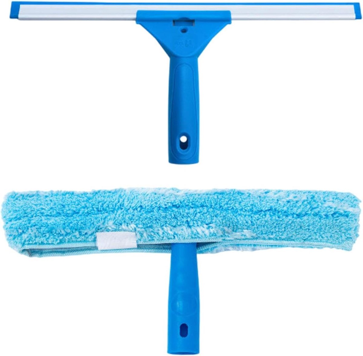 Raamwisser Set - Glasreiniger Schraper - Ramen Schoonmaken - Uittrekbare Handgreep - 35 cm - Grijs