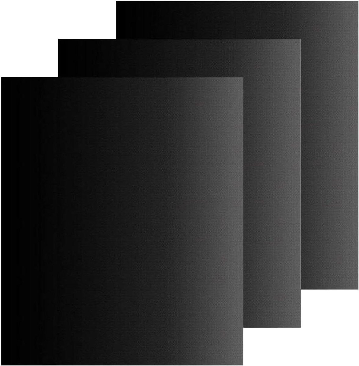 Oven Mat Bakplaat Beschermer Oven Schoon Houden Hittebestendig Glasvezel 3 Stuks 40x50cm Zwart