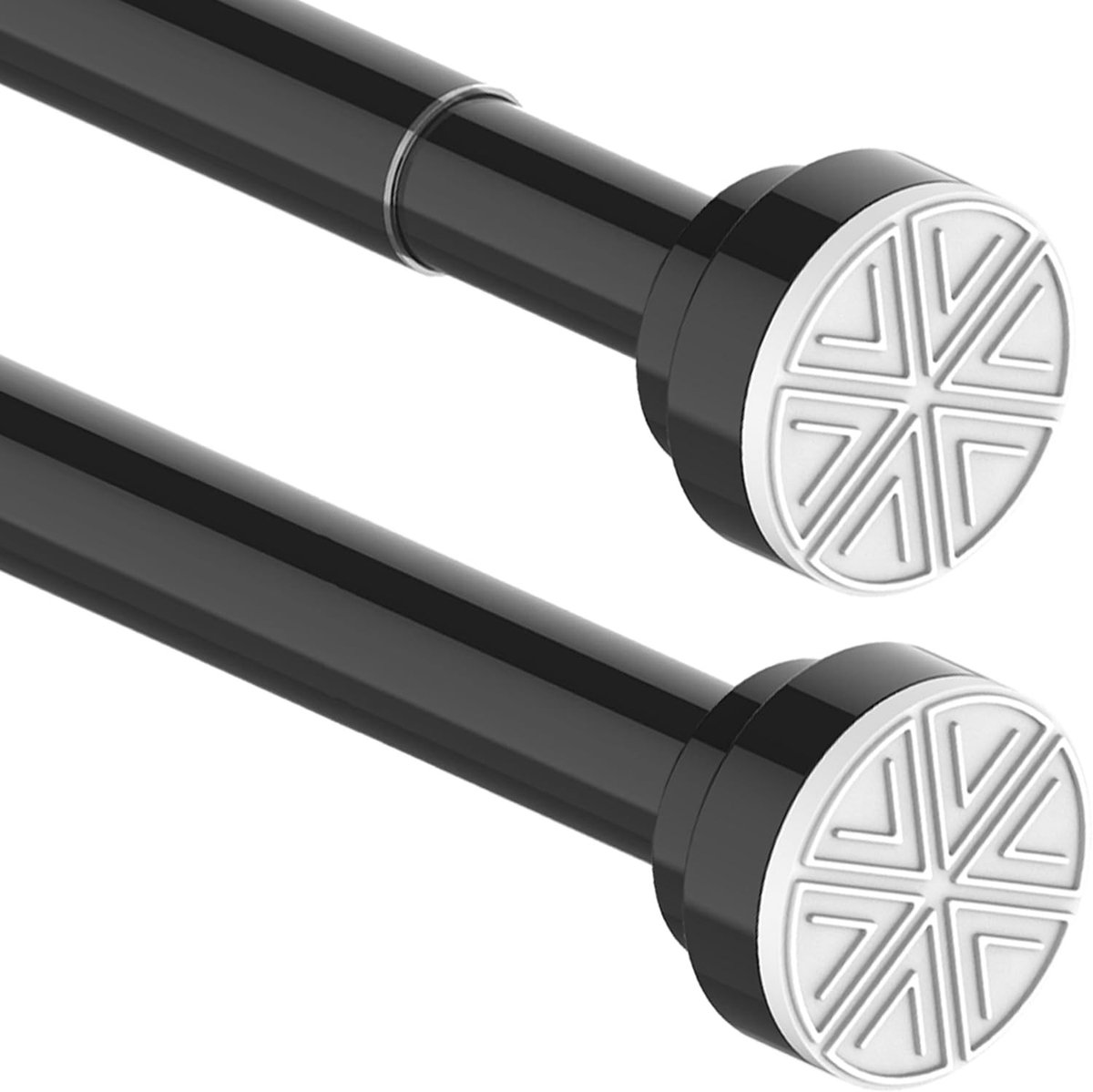 Dailygoods- Douchegordijnstang Uittrekbaar - Bevestiging Zonder Boren - Antislip - Roestvrij Staal - Diameter 25 mm - 63-85 cm - Gordijnstang