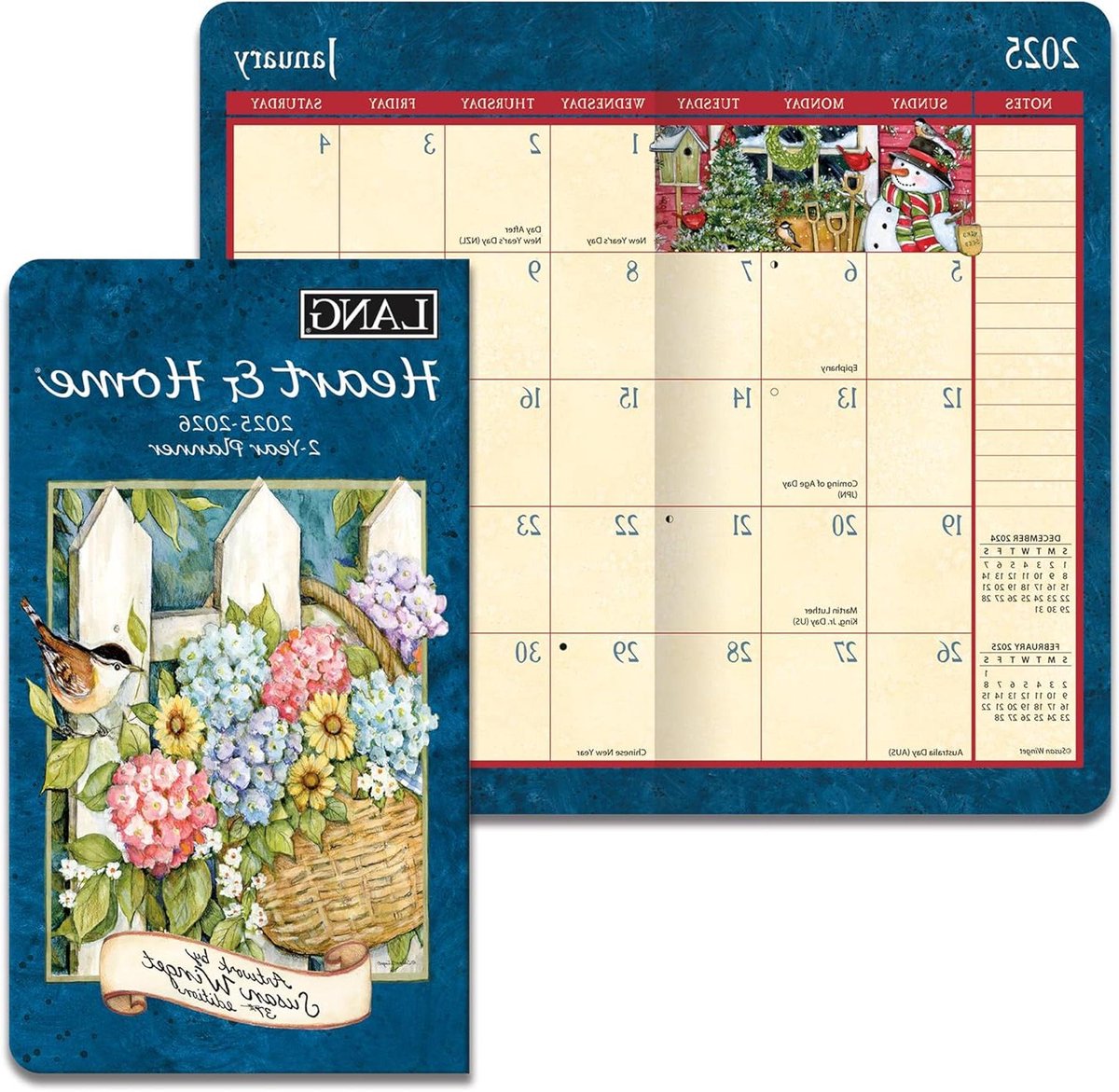 Tweejarige Planner - Agenda - Afspraken Bijhouden - Maandelijkse Kunst - 889 x 1623 cm - Multicolor