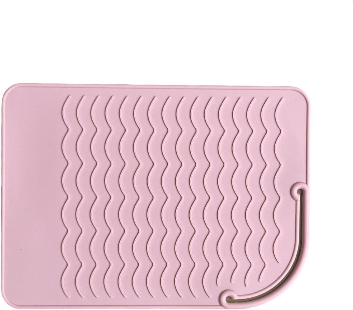 Krultang Mat - Hittebestendige Pad - Haar Stylen - Antislip Siliconen - 21.7 x 15.6 cm - Groen