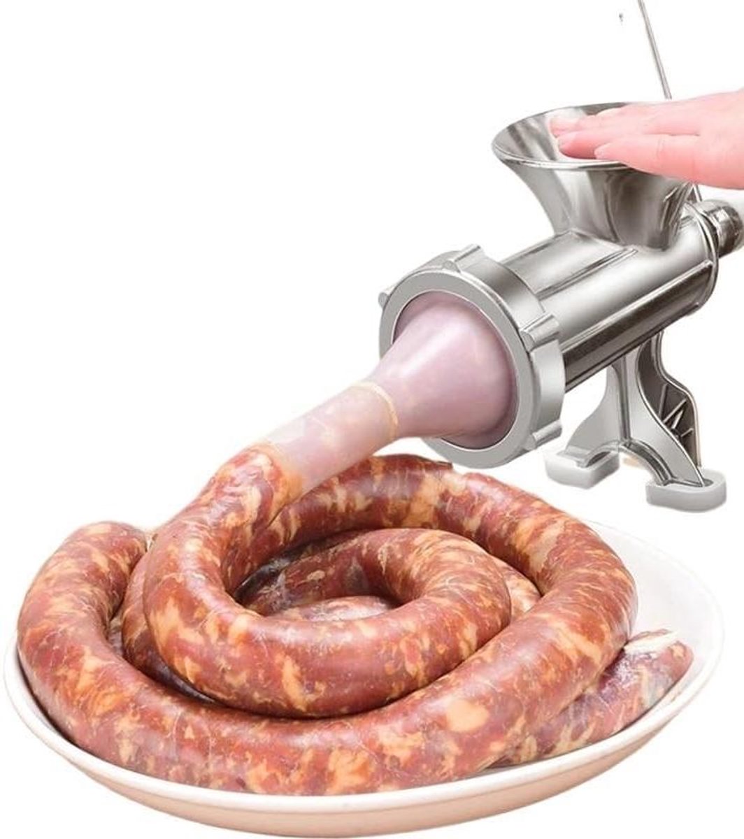 Worst Maker Worst Vulmachine Vleesmolen Zelf Worst Maken Huishoudelijk Keukengereedschap N.v.t. Zilver