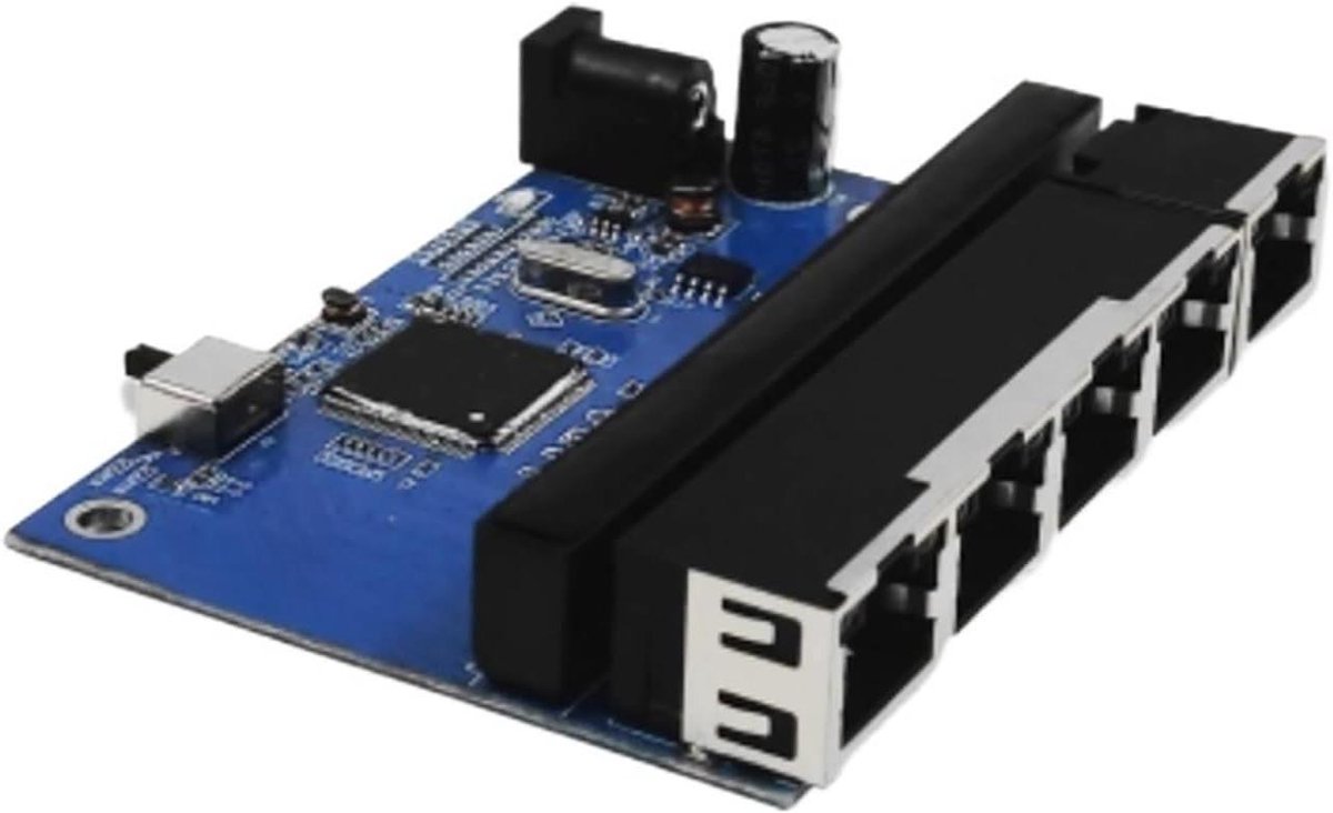 Netwerkswitch - Gigabit Hub - Internet Verbinding - 8 poorten - Desktop Formaat - Zwart