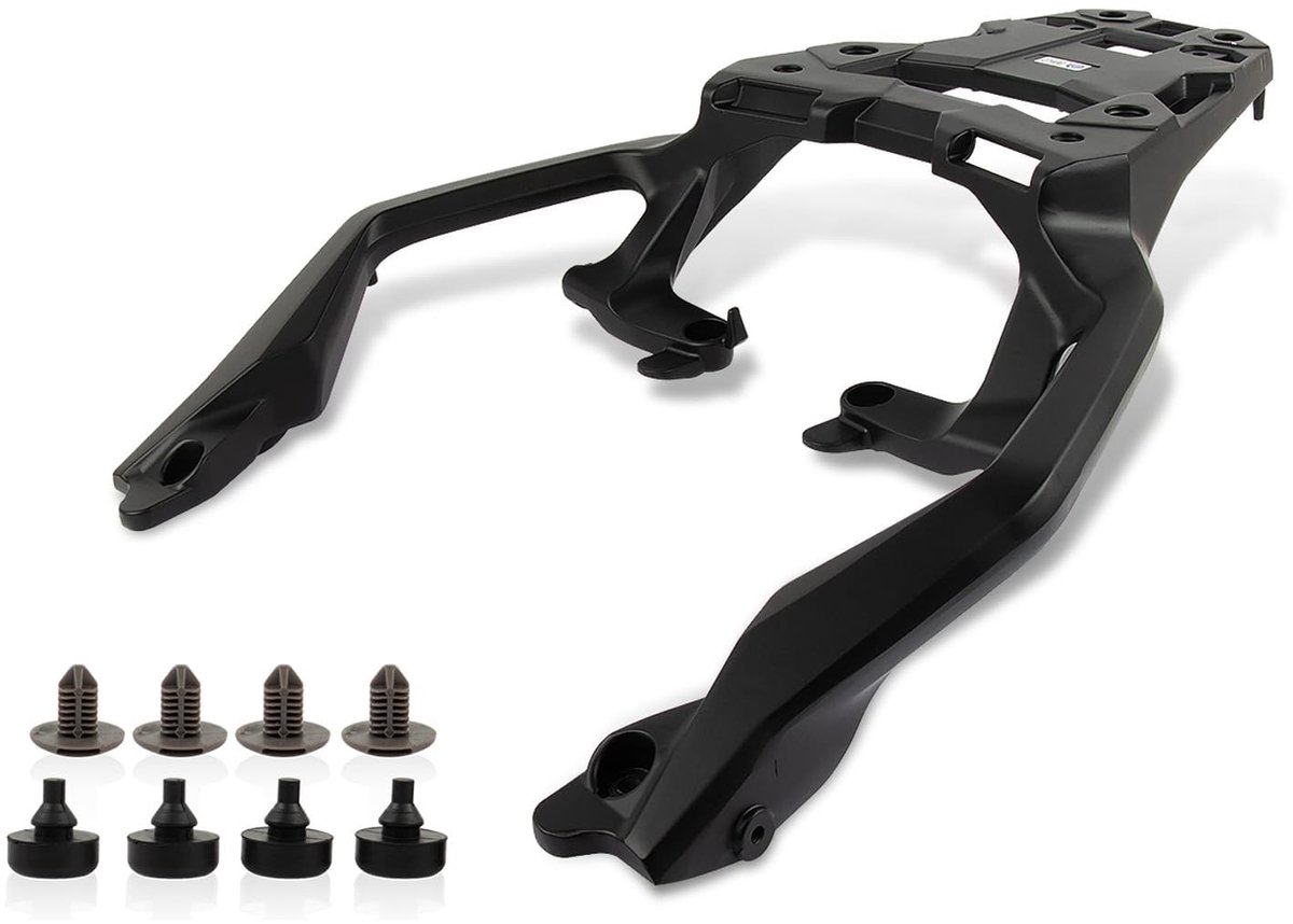 Dailygoods- Bagagerek Achterdrager - Geschikt voor X-ADV 750 / Forza 750 - Hoogwaardig Gelegeerd Staal - Eenvoudige Installatie - Zwart - 100% Nieuw - Motorrek