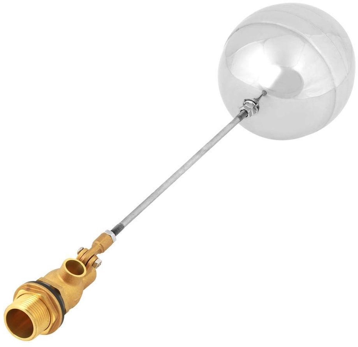 Dailygoods- Vlotterklep Roestvrij Staal - G3/4 Buitendraad - Watersensor - Drijvende Bal - Werkdruk 1,6 MPa - Gewicht 526g - Drijvende Klep