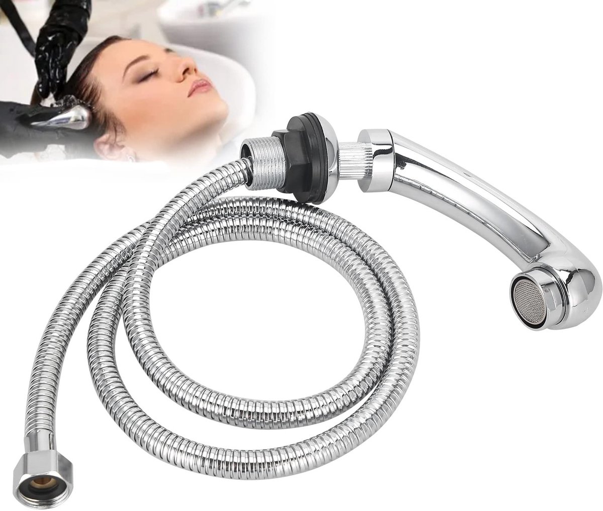 Dailygoody - Handdouche Kapper - Wastafel Douchekop - Ideaal voor Thuis en Salon - Perfect voor Haarverzorging - Inclusief Slang - Efficiënt voor Badk...