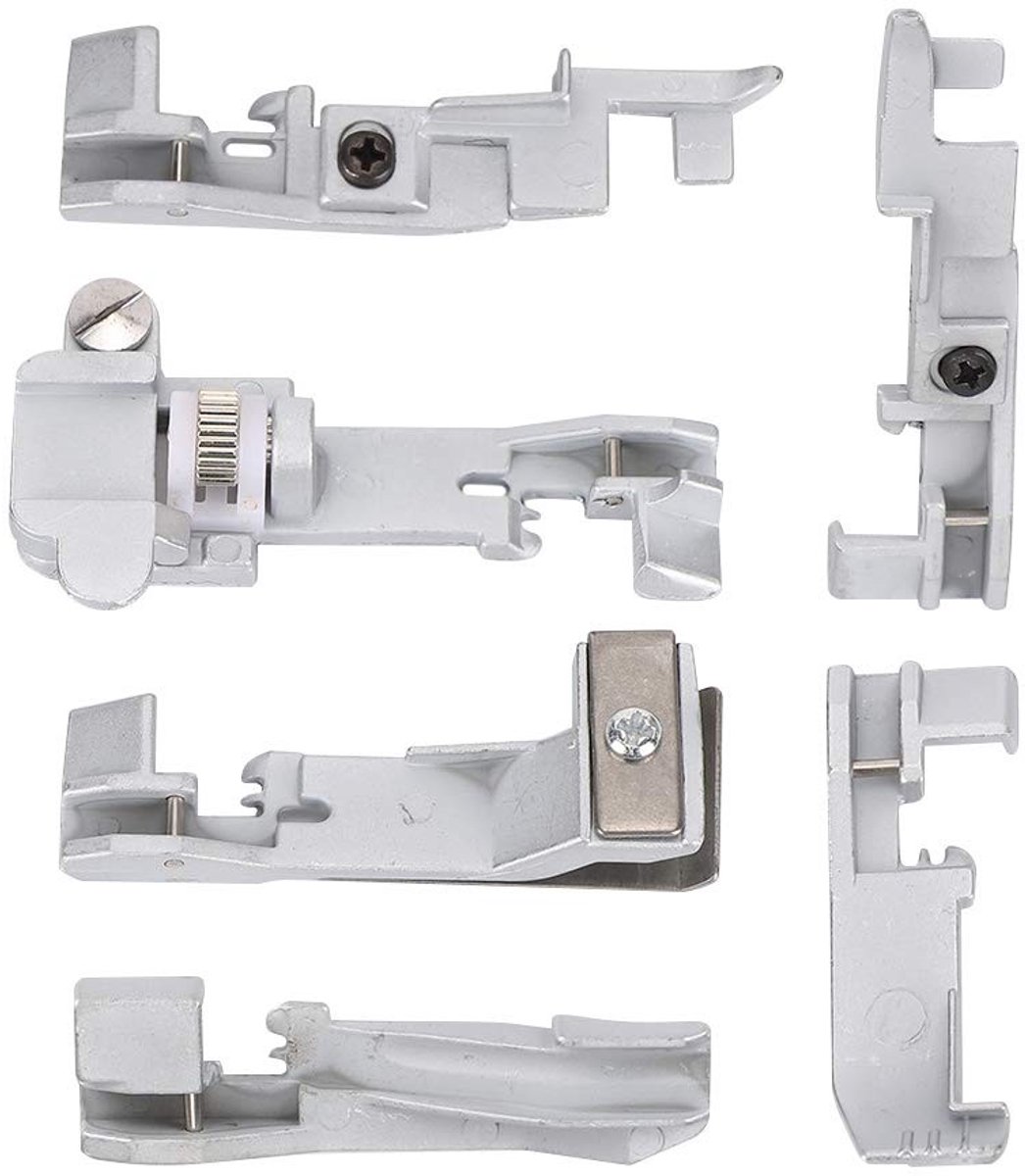 Dailygoods- Overlock Machine Professionele Naaivoet Set - 6 Stuks - Voor 14U/14CG754/14SH654 - Eenvoudig te Installeren - Hoogwaardig Materiaal