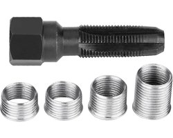 Dailygoods- Bougie Tapgereedschap 5 Stuks - Koolstofstaal - Inzetstukken 14mm - Gereedschapsset - Hoge Sterkte - Lange Levensduur - Bougie Reparatieset