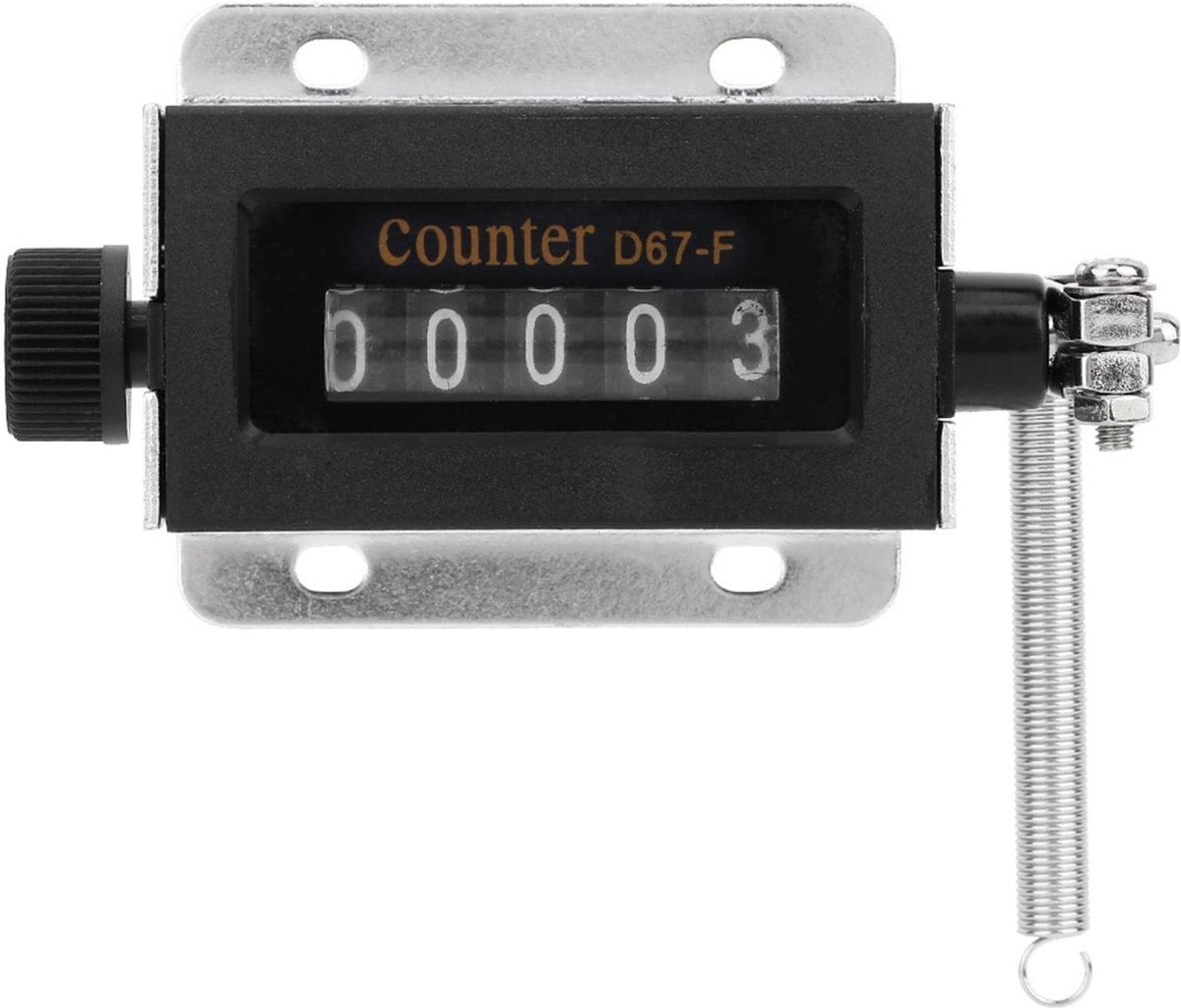 Dailygoods- Balenteller 5-cijferig - Handmatig Klikker - Tellen - Mechanisch - Resetbaar - Geschikt voor persen en drukmachines - Teller