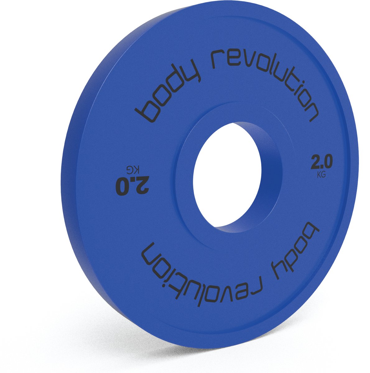 2 kg schijven met rubber voor nauwkeurige olympische training.