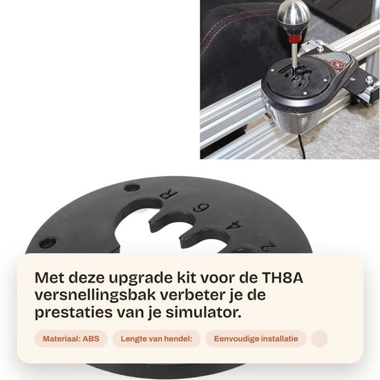 Dailygoods- Schakelhendel 75mm - TH8A Gear Middenplaat - Upgrade Modificatie - ABS Materiaal - Zwart - Realisme Kit - Shifter van Dailygoods — afbeelding 2
