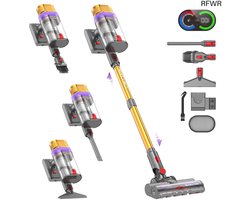 Vistefly V15 Ultra Stick Vacuum Cleaner Wireless, 58000Pa 600Watt Vacuum Cleaner, 70 Minutes Runtime and Rechargeable Detachable Battery for Floor Animal Hair Carpet