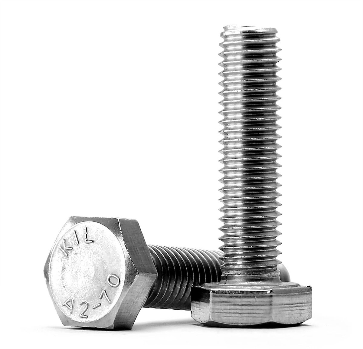 Dailygoods- Zeskantschroeven M6x8mm - 304 Roestvrij Staal - Volledige Schroefdraad - 40 Stuks - Vochtbestendig - Corrosiebestendig - Robuuste Opbergdoos - Machineschroeven