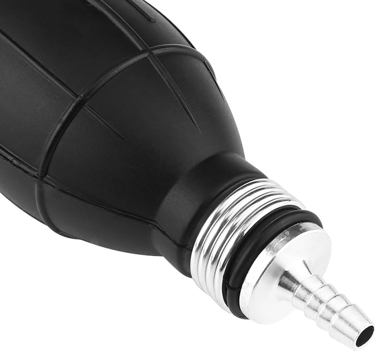 Dailygoods- Brandstofpomp Handprimer - 6mm Rubber/Aluminium - Geschikt voor Auto/Boot - Brandstoftoevoer Buitenboordmotor - Eenvoudig en Effectief Hulpmiddel - Handpomp