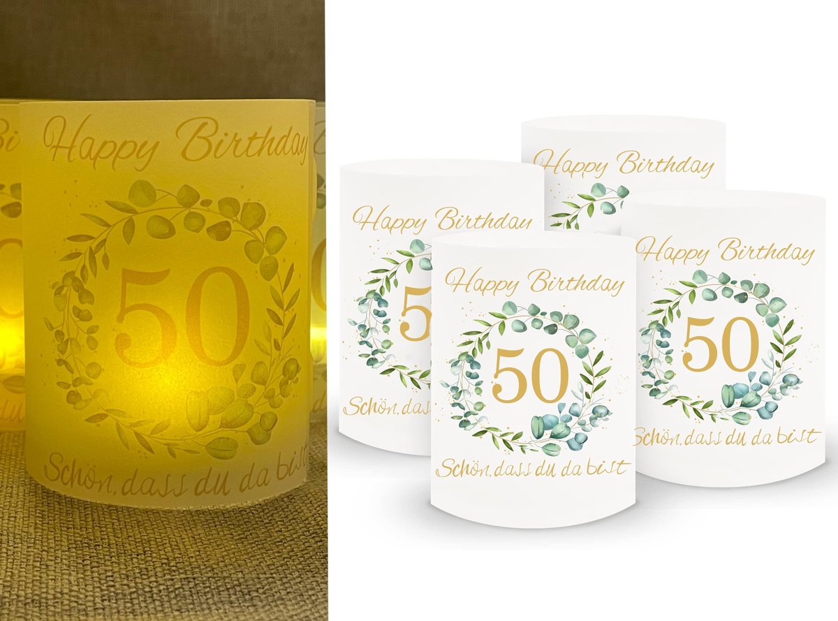 Dailygoods- Lichthoesjes 16 Stuks - Tafeldecoratie - Theelichtjes - Windlichten - Kaarsen - Communie Decoratie - 10 cm - Kaarsenhouder