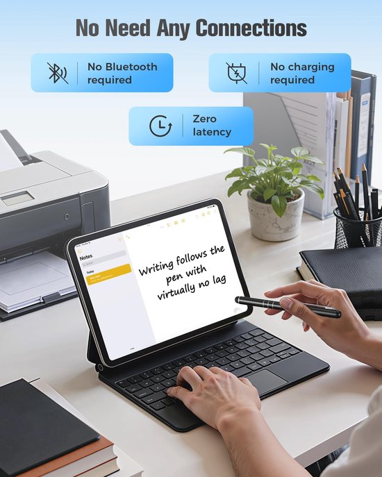 Dailygoody - Stylus Pen Universeel - 5 Stuks - Lichtgewicht en Handig - Kras- en Vingerafdrukbestendig - Geschikt voor Smartphone en Tablet - Perfect ... — afbeelding 2
