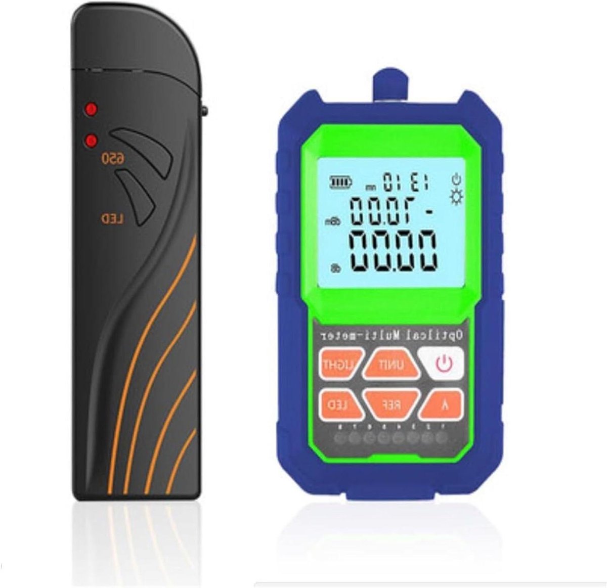 Netwerkkabel Tester - Optische Lichtbron - Bekabeling Controleren - Ingebouwde VFL - 120 uur batterij - Zwart