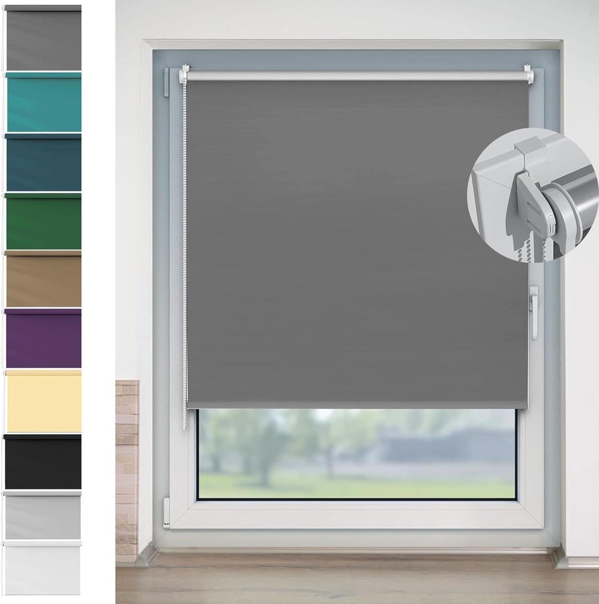Verduisterende Rolgordijn - Lichtdicht Gordijn - Slaapkamer Verduisteren - Drievoudige Iso
