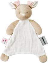 Nattou Mini-Doudou en Polyester, l'ours Jules, Compagnon de Route dès la Naissance, env. 28 cm, Roméo, Jules et Sally, Beige