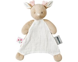 Nattou FanFan Baby Knuffeldoekje - 25 x 20 cm - Doudou hertje - Baby Cadeau - Beige