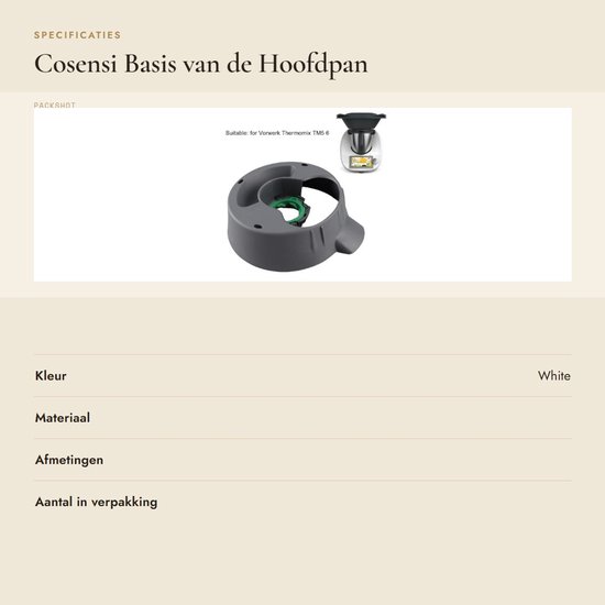 Dailygoods- Hoofdpan Basis - Geschikt voor Thermomix TM5/TM6 - PP-Materiaal - Veiligheidsvergrendeling - Vaatwasmachinebestendig - Slijtvast en duurzaam - Keukenmachine van Dailygoods — afbeelding 3