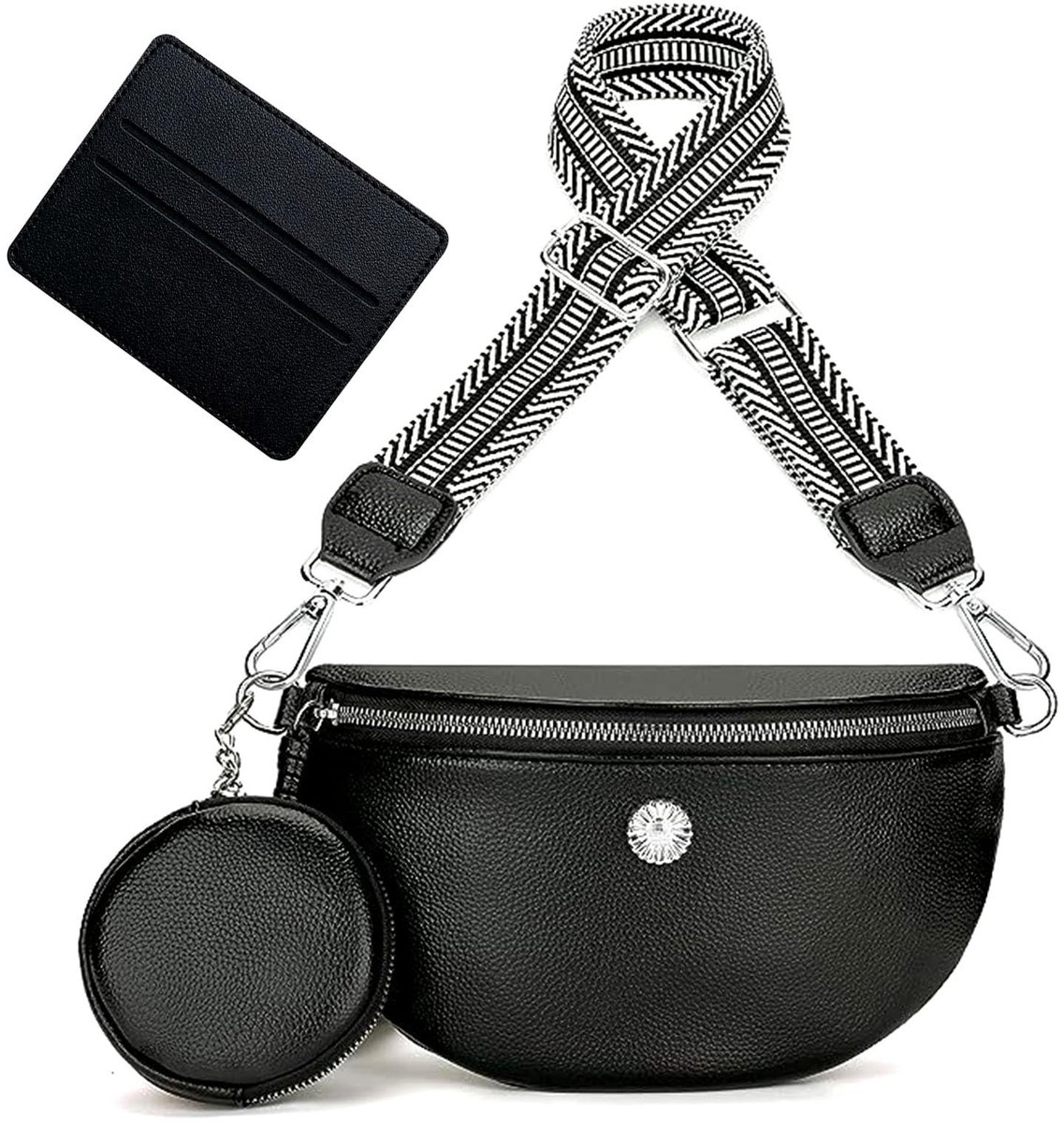 Dailygoods- Crossbody Bag Dames - Schoudertas - Heuptas - Mobiele Telefoon Tas - Lichtgewicht - PU Leer - Elegante Ontwerp