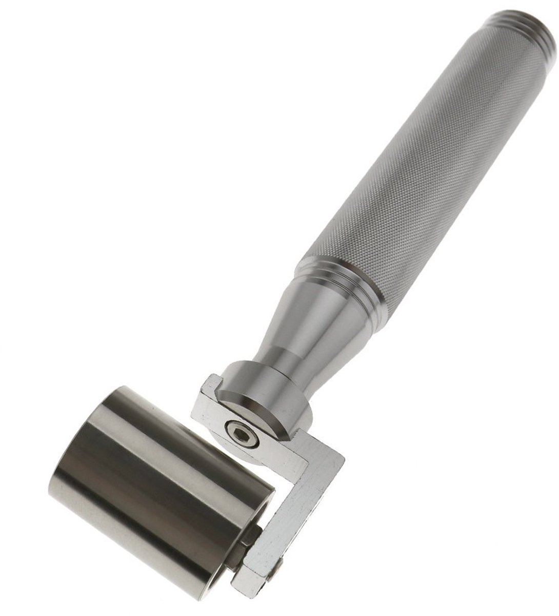 Dailygoods- Behangroller Aluminiumlegering Handvat - Roestvrij Staal Rolwiel - 17cm Lengte - 3.4cm Breedte - Duurzaam - Geschikt voor PVC en Stoffen Behang - Muurroller