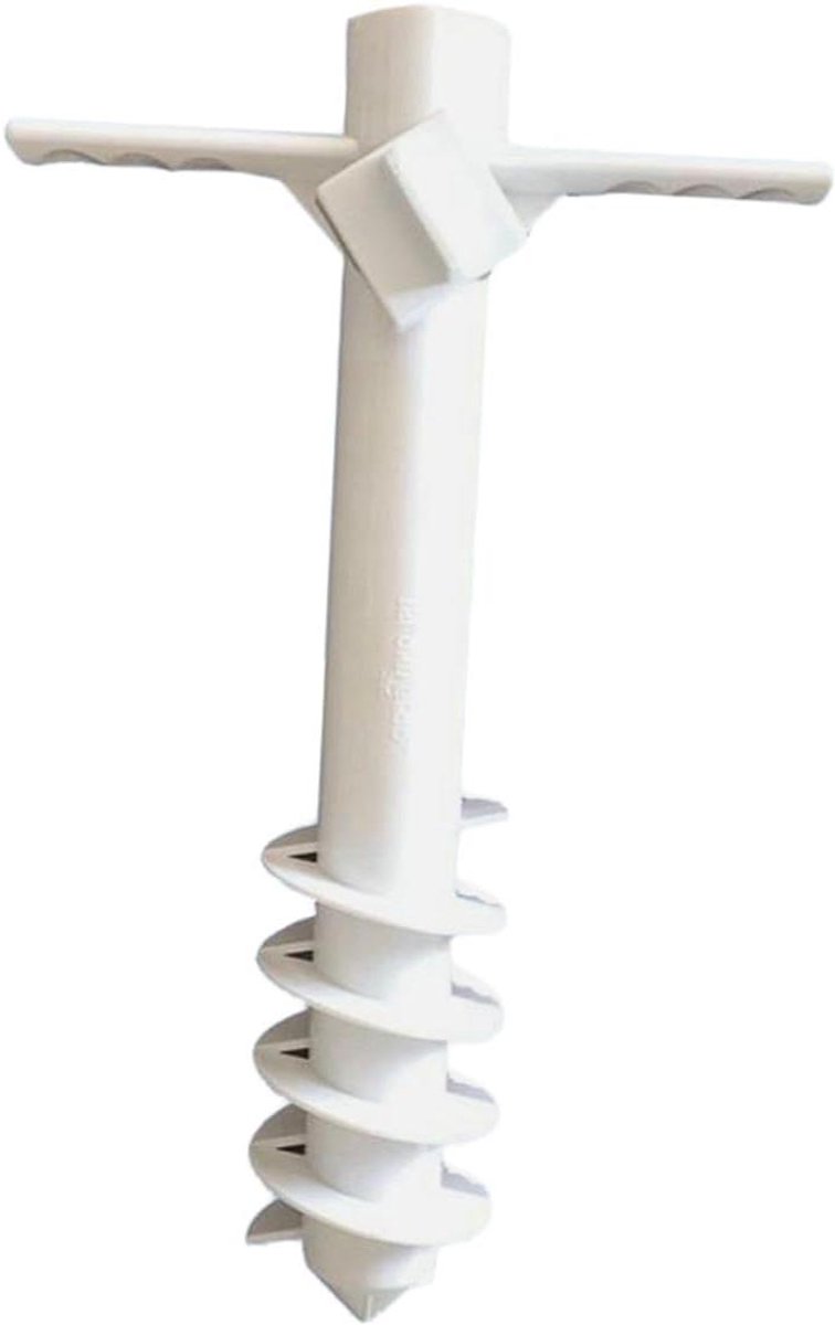 Strandparasol Voet - Parasolhouder Zand - Stabiliteit Buiten - Vijfpolig Anker - 42 cm - Grijs