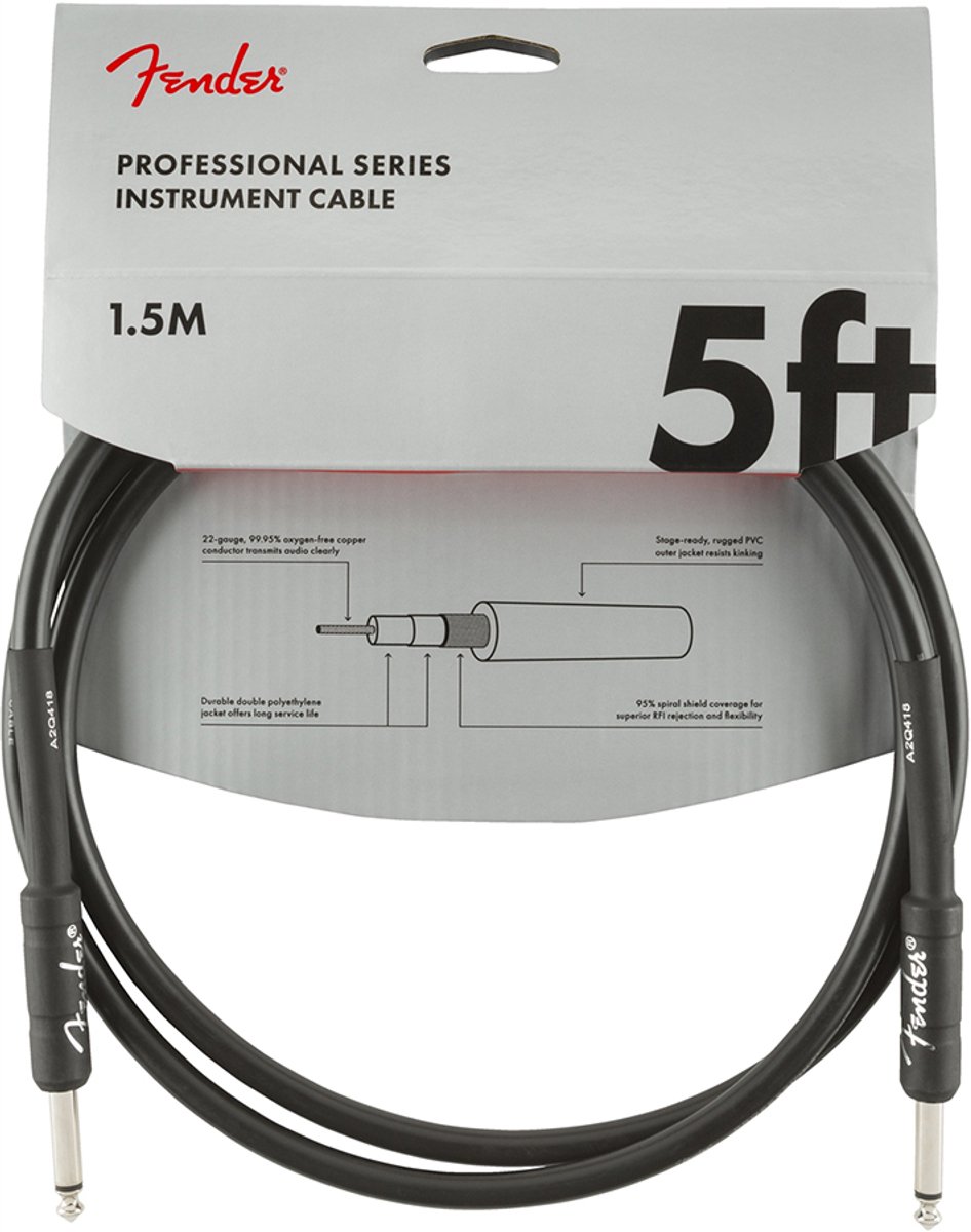 Fender Instrumentkabel Professional Series, Jack-Jack, 1.5m