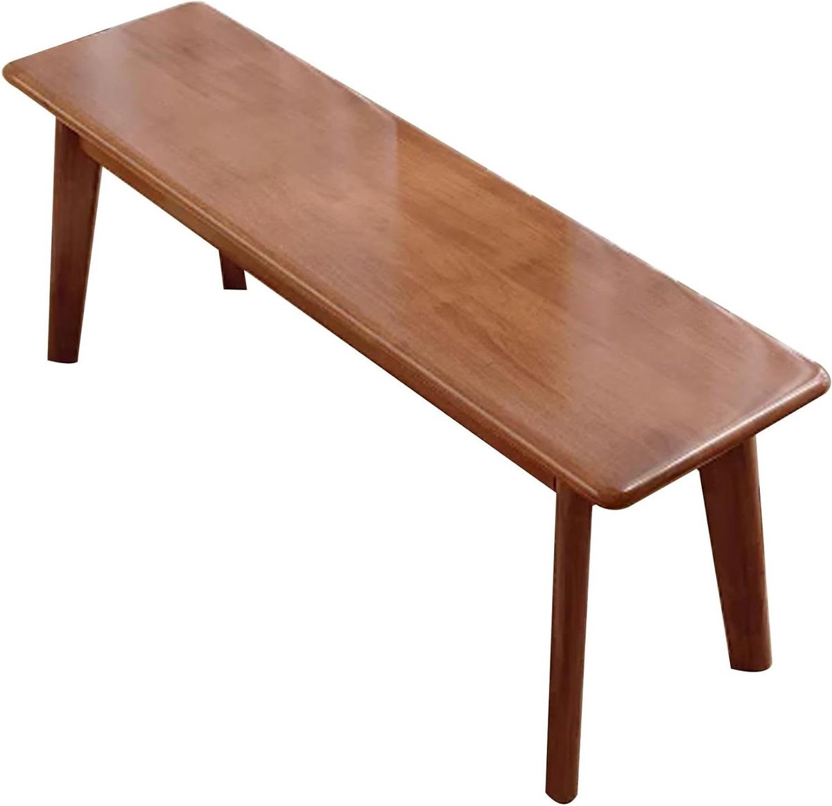 Houten Instapbank - Smalle Bank - Zitplaats Creëren - Massief Hout - 100 cm - Walnoot