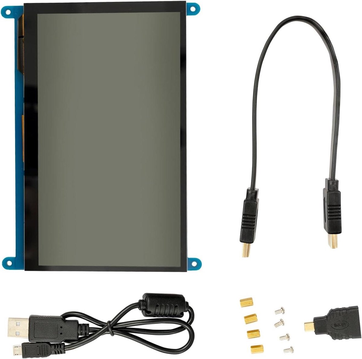 Touch Display - Touchscreen Monitor - Mini PC Gebruik - Capacitief Scherm - 7 Inch - Zwart