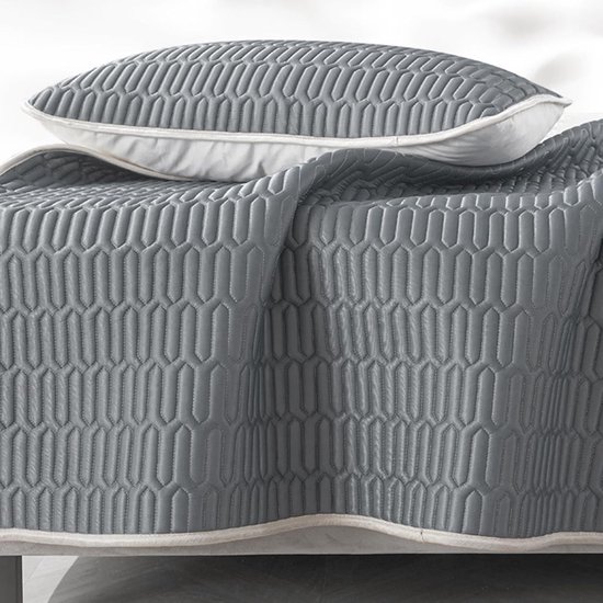 Zomer Koele Bedmat - Slaapmat Koelkussen - Verkoeling Tijdens Slapen - Dubbellaags Ademend - 180x200 cm - Grijs — afbeelding 2