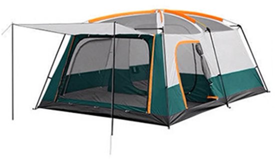 VIVERO - Tent - Kamperen & outdoor - Zonweringstent - Buiten tent - Tonwerende kampeertent - 2 x 2 persoons-slaap compartiment — afbeelding 3