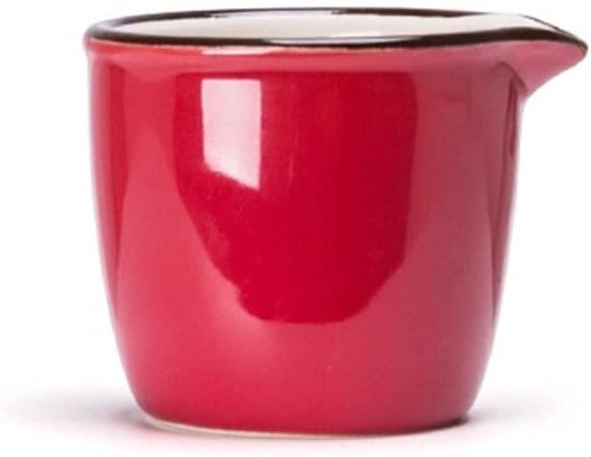 Keramische melkkan - Sauspotje - Koffie serveren - Spat- en druipvrij - 52 x 47 cm - Rood