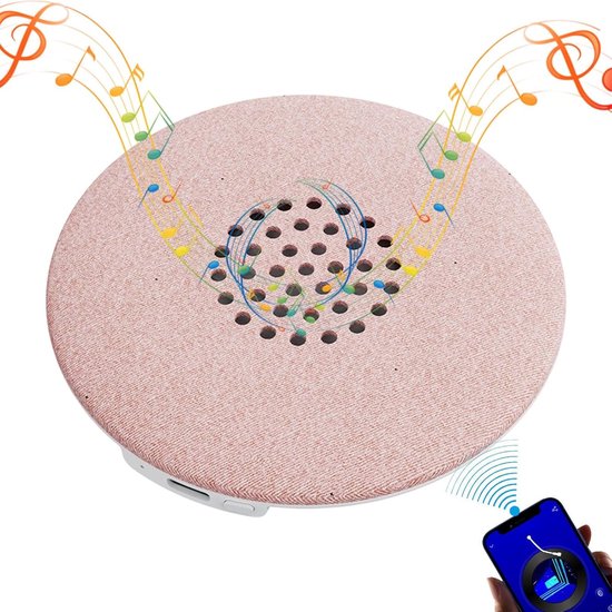 Slaap Luidspreker - Draagbare Muziek - Rustgevend Slapen - Ultradun Ontwerp - 12.8 cm - Roze — afbeelding 3