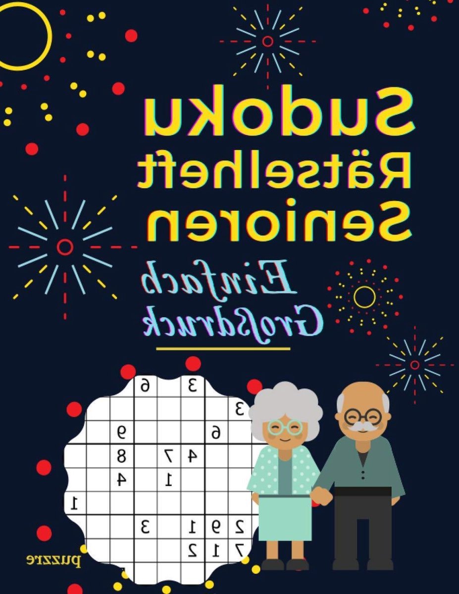 Sudoku Puzzelboek - Denksport Logica - Hersentraining Geheugen - Grote Letterdruk - 204 Puzzels - Wit