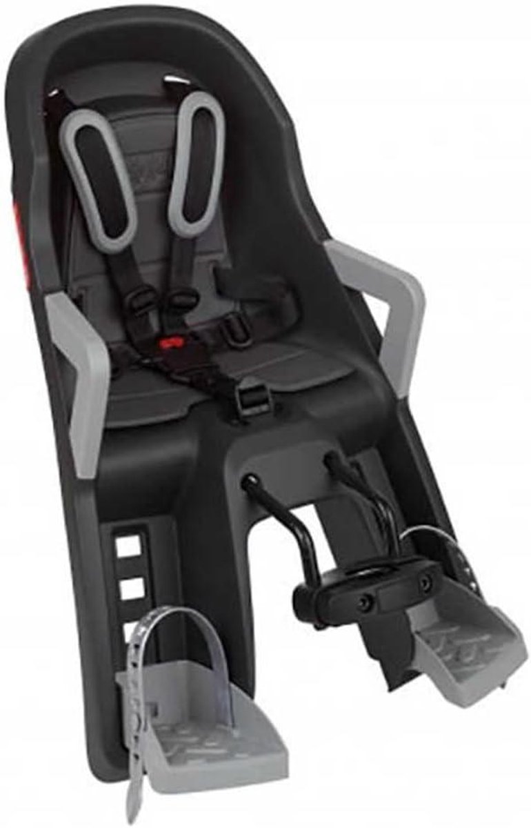 Fietsstoel Kinderen - Babyzitje - Veilig Fietsen - Hard Materiaal - One Size - Donkergrijs Zilver