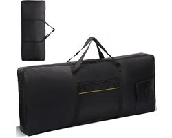Keyboardtas - 61 Toetsen Instrument Keyboard Bag - 98 x 13 x 41 cm - Toetsenbord Gig Bag - 420D Oxford-stof - Waterdicht - Extra dik - Universeel - Toetsenbord tassen Case - Perfect voor Het Vervoer Van Toetsenborden, Muziekaccessoires - Zwart