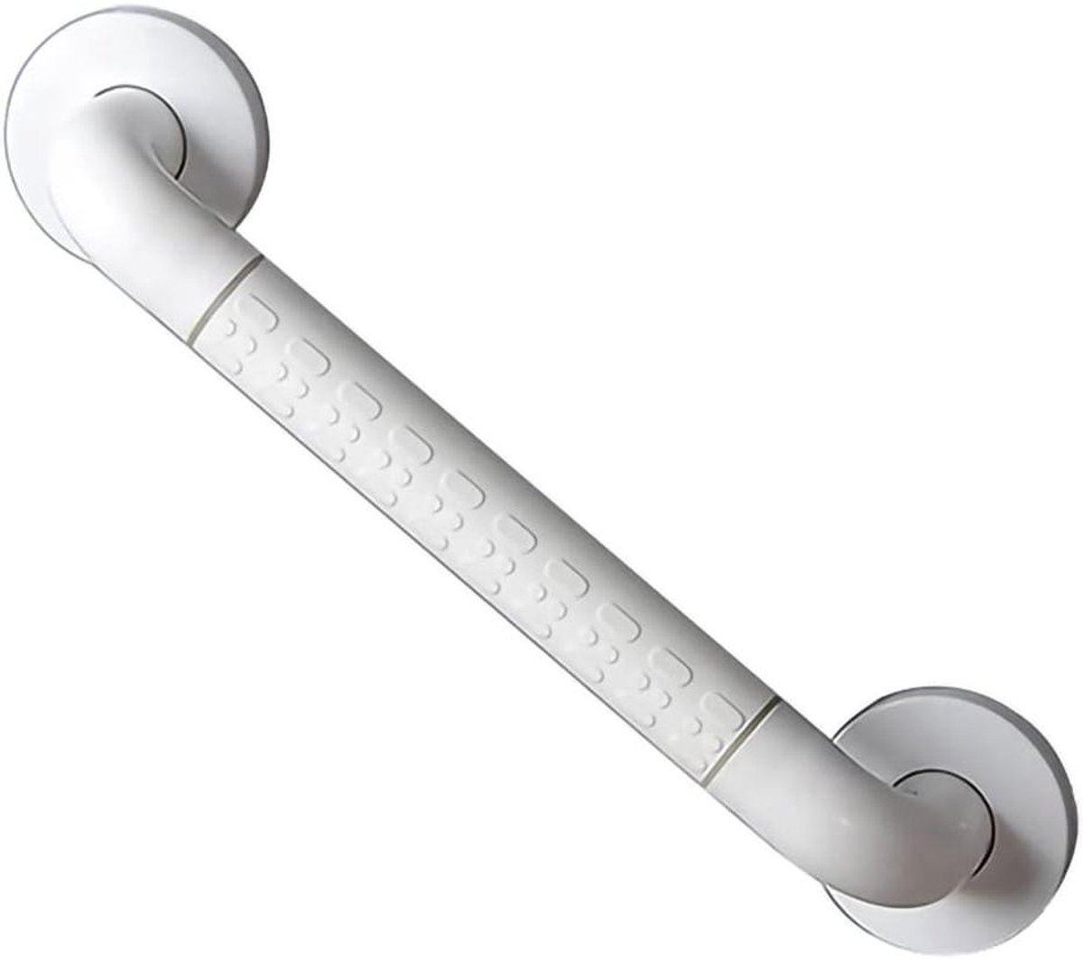 Handgreep van roestvrij staal voor badkuip, toilet, badkamer, keuken, antislip handgreep, wandmontage, badkuipgreep met gemonteerde schroeven, badkuip, douchegreep (60 cm, wit)