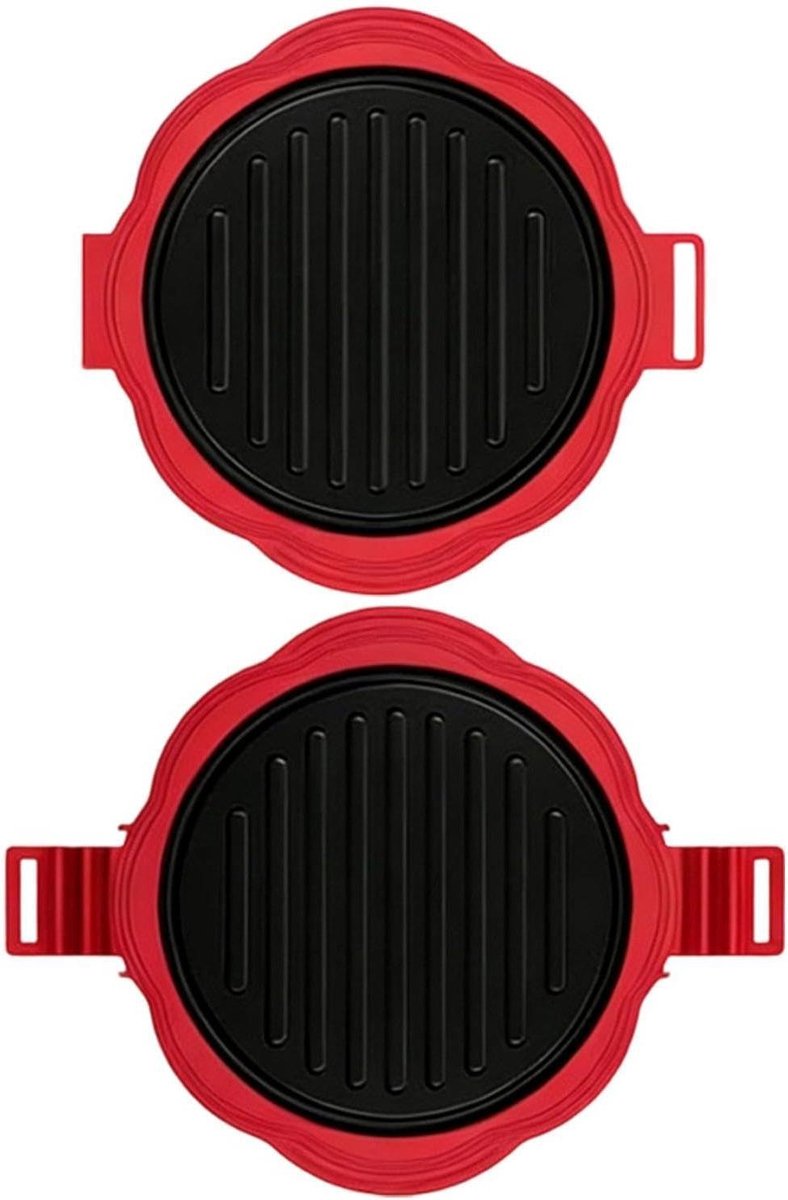 Magnetron Sandwich Maker - Tosti Pan - Snelle Maaltijden - Antiaanbak Krokant Verwarming - 25cm - Zwart