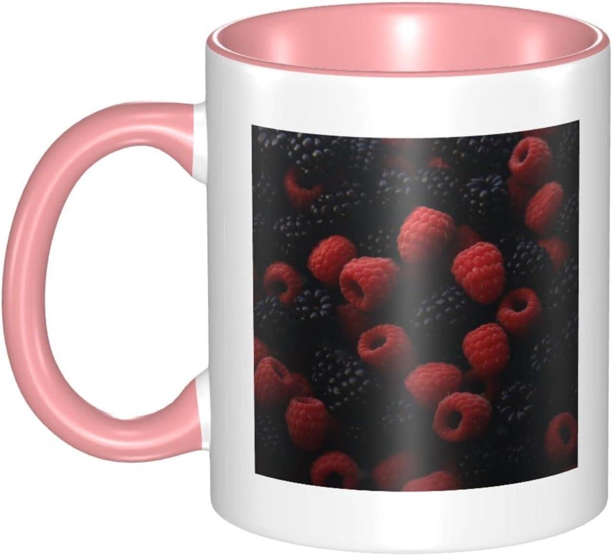 Kleur Veranderende Mok - Magische Koffie Cup - Verrassend Cadeau - Dubbelzijdig Design - 330ml Inhoud - Frambozen Rood
