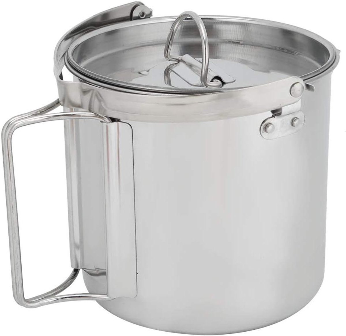 Waterkan Roestvrij Staal - Outdoor Ketel - Kamperen en Reizen - Efficiënte Verwarming - 12 Liter - Zilver