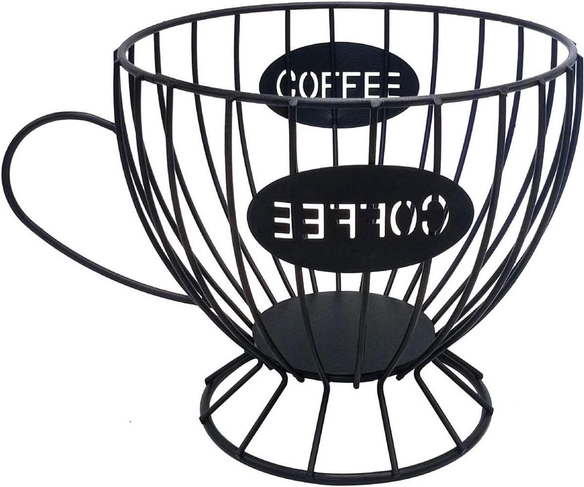 Koffiepads Houder - Koffiecup Organizer - Keuken Organiseren - Grote Capaciteit - Maat S - Zwart