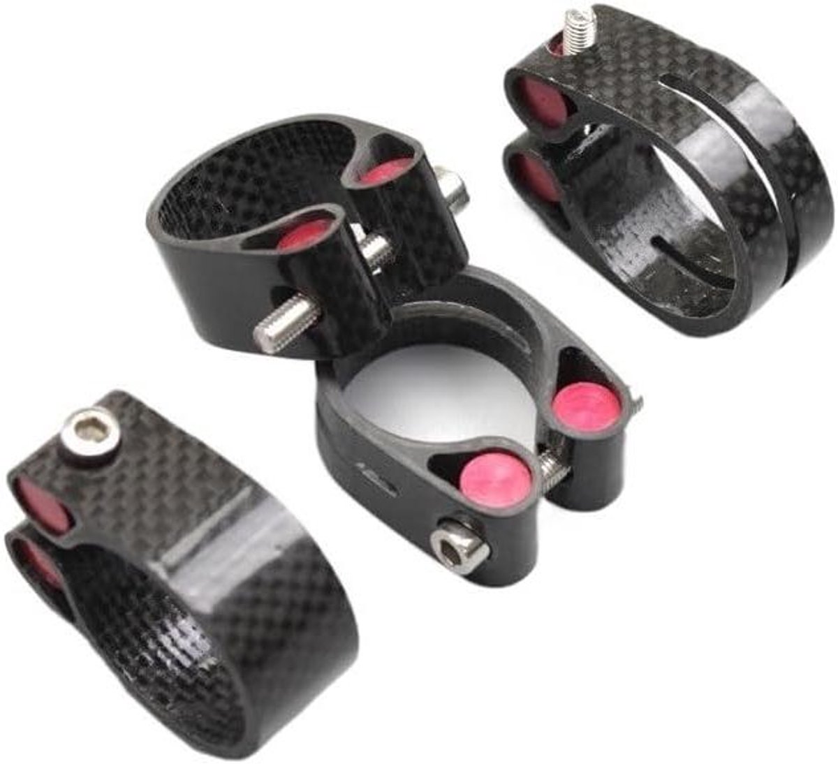 Zadelklem - Zadelpen clip - Fietszadel aanpassen - Hol ontwerp - 27.2 mm - Zwart