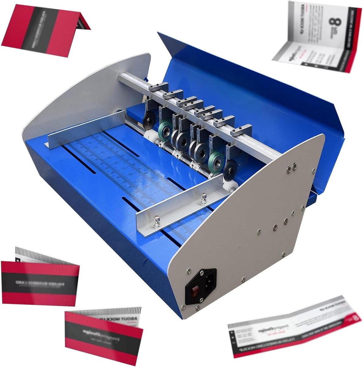 Elektrische Papiersnijder - Perforator Vouwmachine - Documenten Afwerken - 3-in-1 Functionaliteit - 520 mm Werkbreedte - Zilver